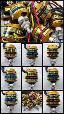 Lot of (8) AXI 2814/22 765Kv Gold Line Brushless Outrunner Motors Bench Ran Only