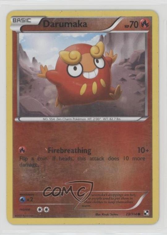Darumaka Reverse Foil Pokemon Black & White Base Set #23