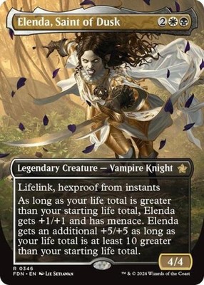 Elenda, Saint of Dusk (Borderless) - Near Mint MTG Foundations