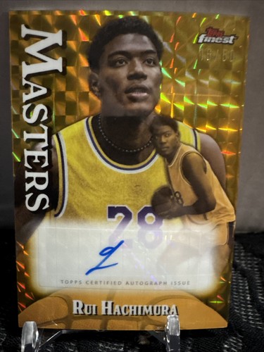 2024-25 Topps Finest Masters Gold Geometric Auto Rui Hachimura /50