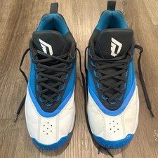 Blue White Bounce Low Top Adidas Dame Certified 2.0 Basketball Sneakers Mens 13