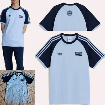 Oasis Live '25 Adidas 3 Stripes Short Sleeve T-Shirt Sky