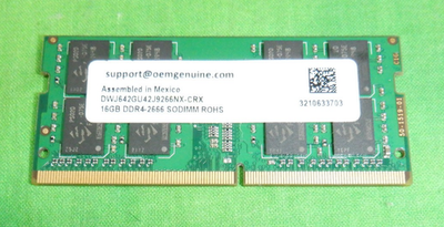 OEM GENUINE LAPTOP MEMORY 16GB DDR4-2666 SODIMM DWJ642GU42J9266NX