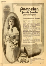 MARY PICKFORD - Pompeian Powder - Magazine Ad- 5 x 7 in Print
