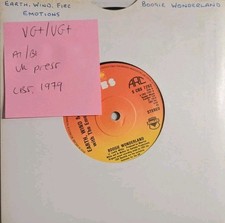 Earth Wind & Fire Boogie Wonderland Vinyl Record 12" VG+/VG+ CBS 7292
