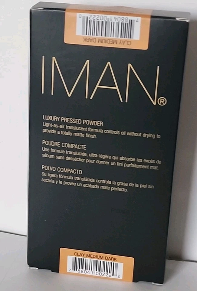IMAN Luxury Pressed Powder Clay Medium Dark -35 Oz - Image 2 of 3