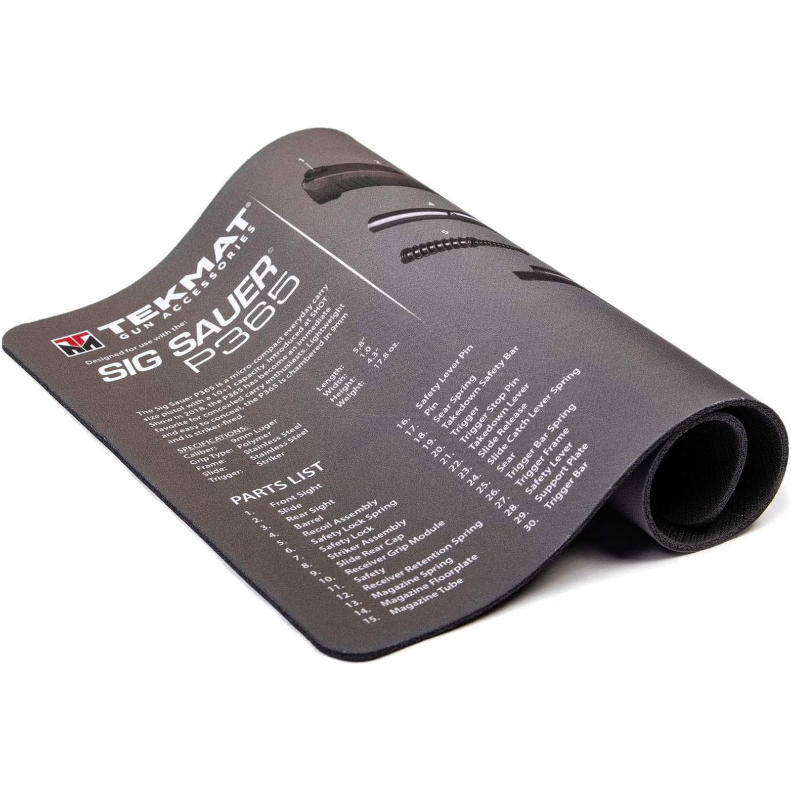 TekMat Original Gun Cleaning Mat - 17" X 11" - Sig Sauer P365