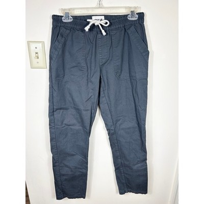 Pact Organic Cotton Daily Twill Pants Womens S Gray Pull On Stretch Casual Comfy
