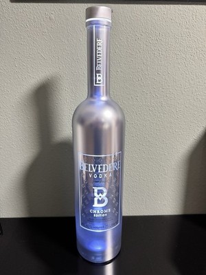 Belvedere Chrome Edition Vodka 40% 1,75l Flasche mit Licht / Luminous NEU OVP