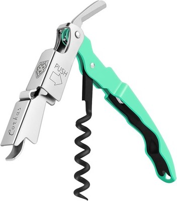 Kellnermesser Edelstahl Profi Korkenzieher mit Flaschenöffner Folienschneider