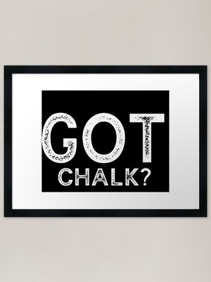 GOT CHALK? FUNNY BILLIARDS POOL PLA Framed Wall Art Poster Canvas Print Picture