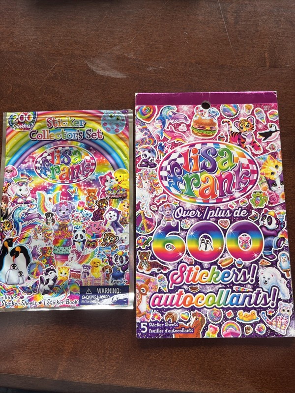 VTG Vintage Lisa Frank Stationary Sticker Book Stickers Collector’s Set Used