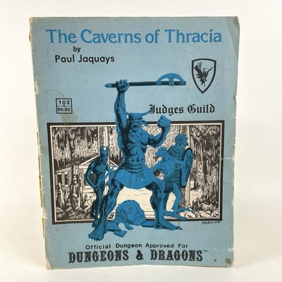 Judges Guild Dungeons & Dragons The Caverns of Thracia Adventure Module 102 1979