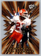 💎2001 Press Pass Football Breakout #B21 Rod Gardner - Clemson Tigers💎