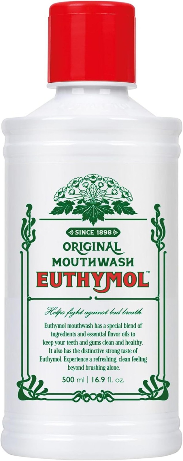 Pack 2 - Euthymol Original Mouthwash 500ml-Healthy Gum-Vitamin E - Image 5