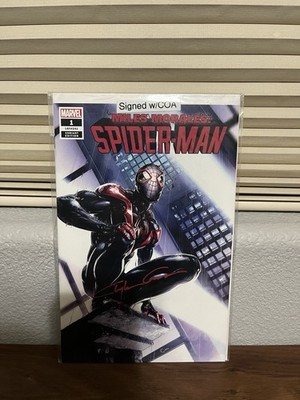 Miles Morales: Spider-Man #1 Signed Comic Book w/ COA Variant Edition