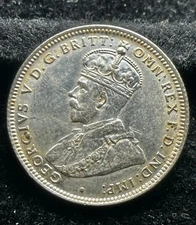 1916 Australian George V 'One Shilling' pre-decimal uncirculated coin choice UNC