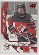 2019 Upper Deck Team Canada Juniors Exclusives 177/250 Ann-Sophie Bettez #50 0a4
