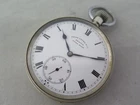 Vintage Zenith Favre Leuba Military Pocket Watch Mint Enamel Dial 48.5mm 1920s