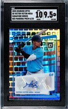 2020 Donruss Optic Victor Victor Mesa SGC 9.5 w/10 Auto Red Pandora Prizm /25