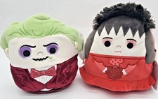 Beetlejuice Halloween 8" Squishmallows GROOM BEETLEJUICE  BRIDE LYDIA Plush Set