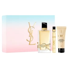 YSL LIBRE 3 PC WOMEN GIFT SET - 3 OZ EDP REFILLABLE + 1.7 OZ BODY BALM + 0.33 OZ