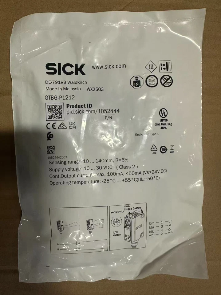 Nuevos sensores industriales SICK 17 piezas - fotoeléctricos/proximidad/magneto-ópticos Foto 2 de 4