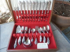 64 pc Set ONEIDA Community BRAHMS Stainless Steel FLATWARE 9 Place Settings +++