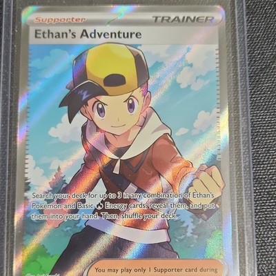 Ethan's Adventure 221/182 Sv10 Destined Rivals UR Full Art Holo Possible PSA 10