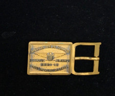 Vintage American Bowling League Award Collectible Brass Belt Buckle 1960-61