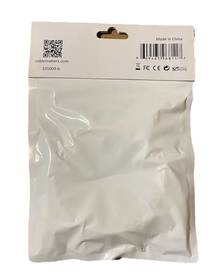 Кабель имеет значение 101009-6 6 футов 6' мини дисплей порт HDMI HDTV кабель белый новый - Изображение 2 из 2