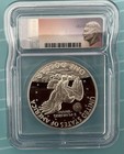 1974 S $1 ICG PR70 DCAM Proof Silver Eisenhower Dollar Signed — photo 2