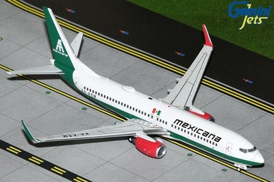 GEMINI JETS MEXICANA BOEING B737-800W 1:200 DIECAST G2MXA1303 IN STOCK