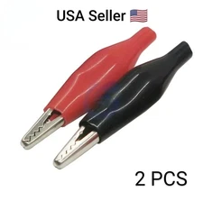 2 pcs 28MM Metal Alligator Clip G98 Crocodile Electrical Clamp for Testing Probe