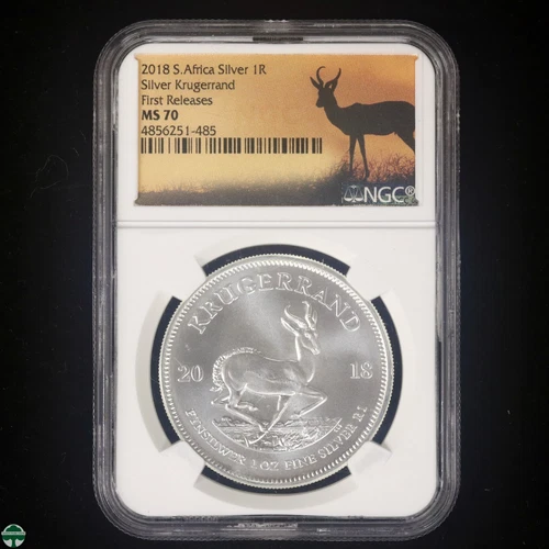 South Africa 2018-S Silver Krugerrand NGC MS70 First Releases