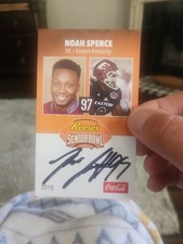 2016 Noah Spence Signed Senior Bowl Rookie Card Eastern Kentucky. rookie card picture