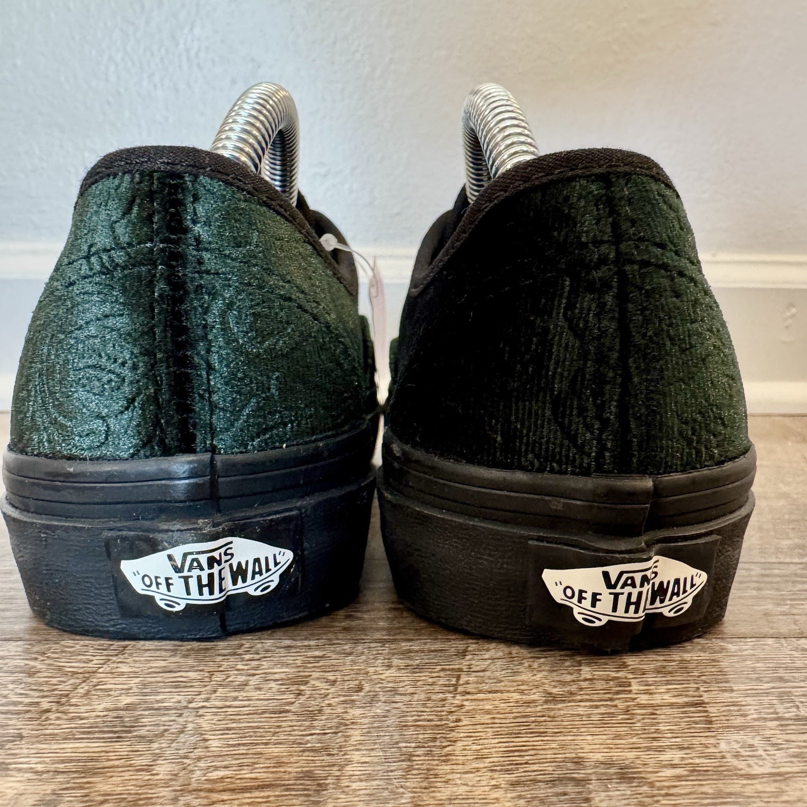 Vans Authentic Jungle Green Velvet Black Women's Sz 5 Mens Sz 3.5 VN0A5KRD8E8 thumbnail 7