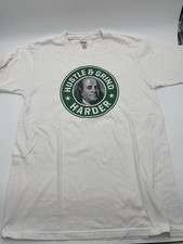 Kirkland Signature Men's White Cotton Knit Logo Graphic Crew Neck T-Shirt L 0011
