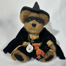 Boyds Bears ENDORA SPELLBOUND #81004 Plush 10” Witch w BK Cat Halloween Retired