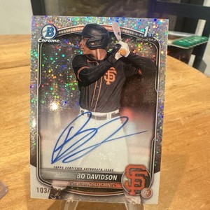 2025 Bowman Chrome Bo Davidson BCP-206 Speckle Refractor /299