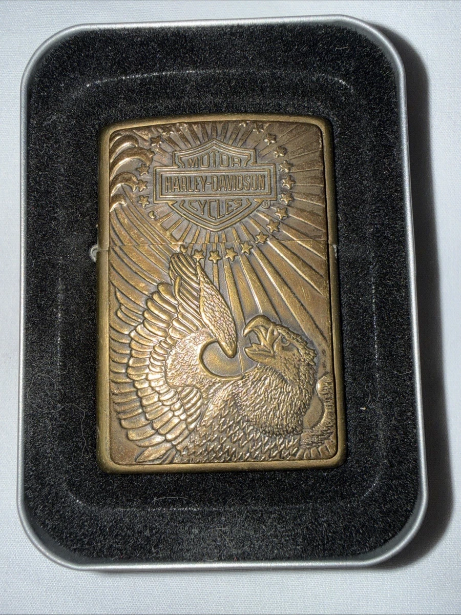 Zippo Harley-Davidson Eagle In Collectible Zippo Motorcycle
