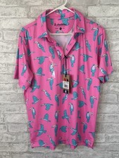 Chubbies Men's Lightweight 'The Toucan Do It' Performance Polo NEW Size Small