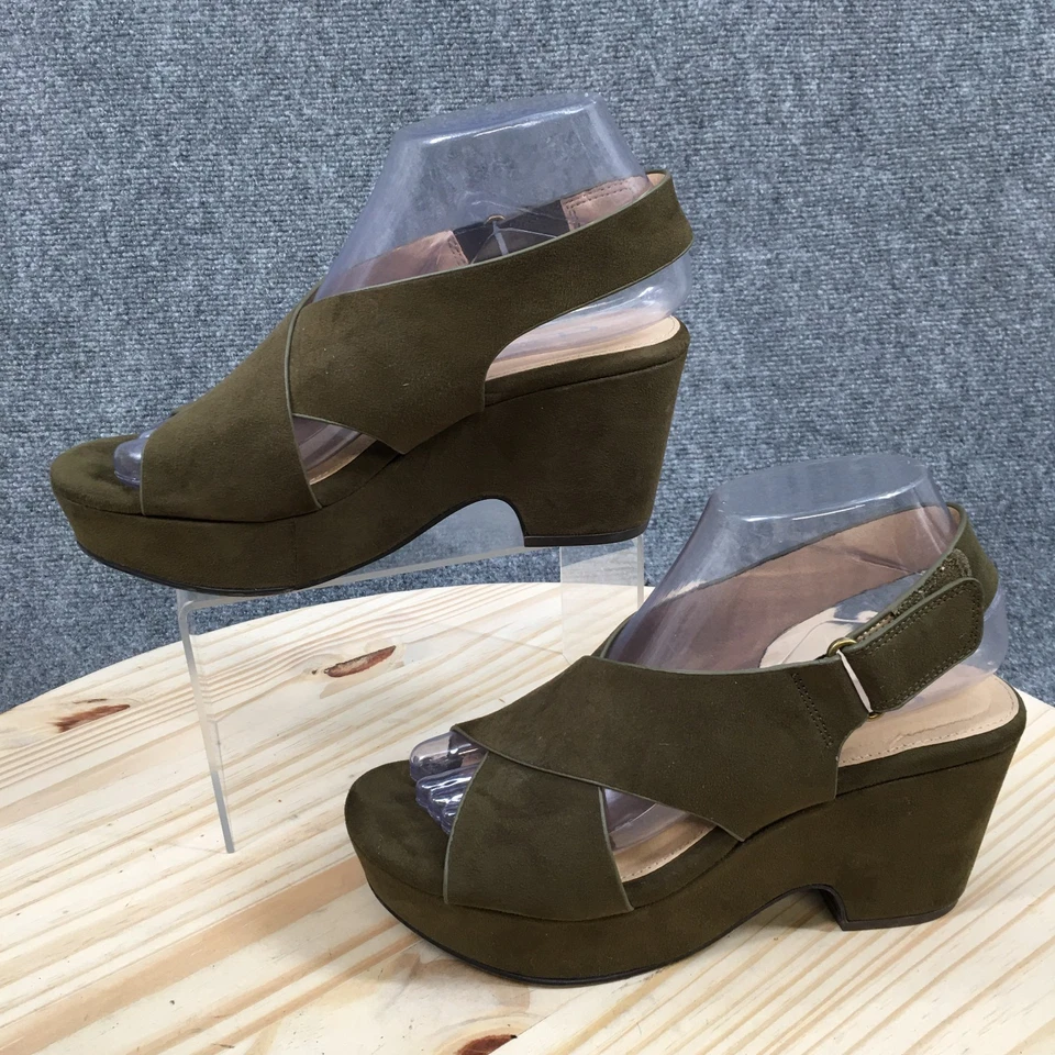 Sandalias de lavandería CL by Chinese para mujer 7 capitales verdes informales tacones de cuña Foto 4 de 4