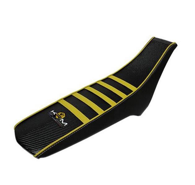 Housse de selle mécaboite KRM jaune pour Derbi Senda et Gilera 2018