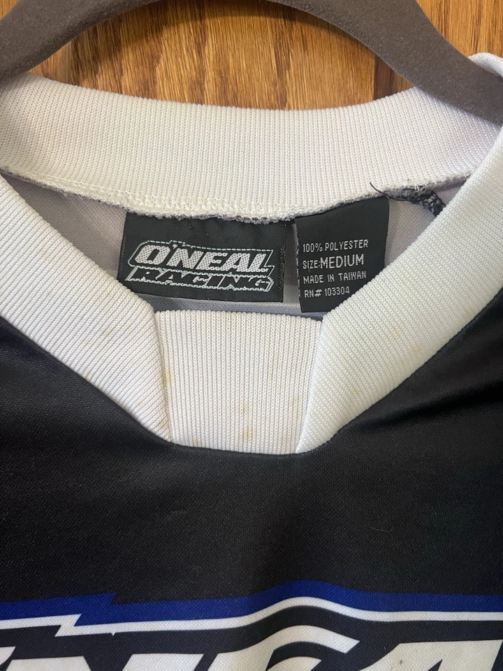 O’Neal Method Racing Jersey Médio + Calça 30 Motocross BMX Conjunto Azul Verde LEIA - Imagem 4 de 4