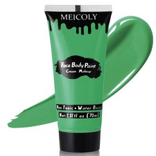 Green Face Body Paint for 2.37oz Halloween SFX Witch Makeup Elphaba Costume