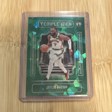 2023-24 Jaylen Brown 149/149 Celtics Temple Men Green Ice Color Match Bookend