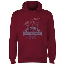 Image of Official Harry Potter Quidditch at Hogwarts Adults Hoodie Burgundy