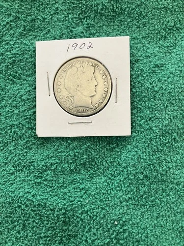 1902 Barber Silver Half Dollar