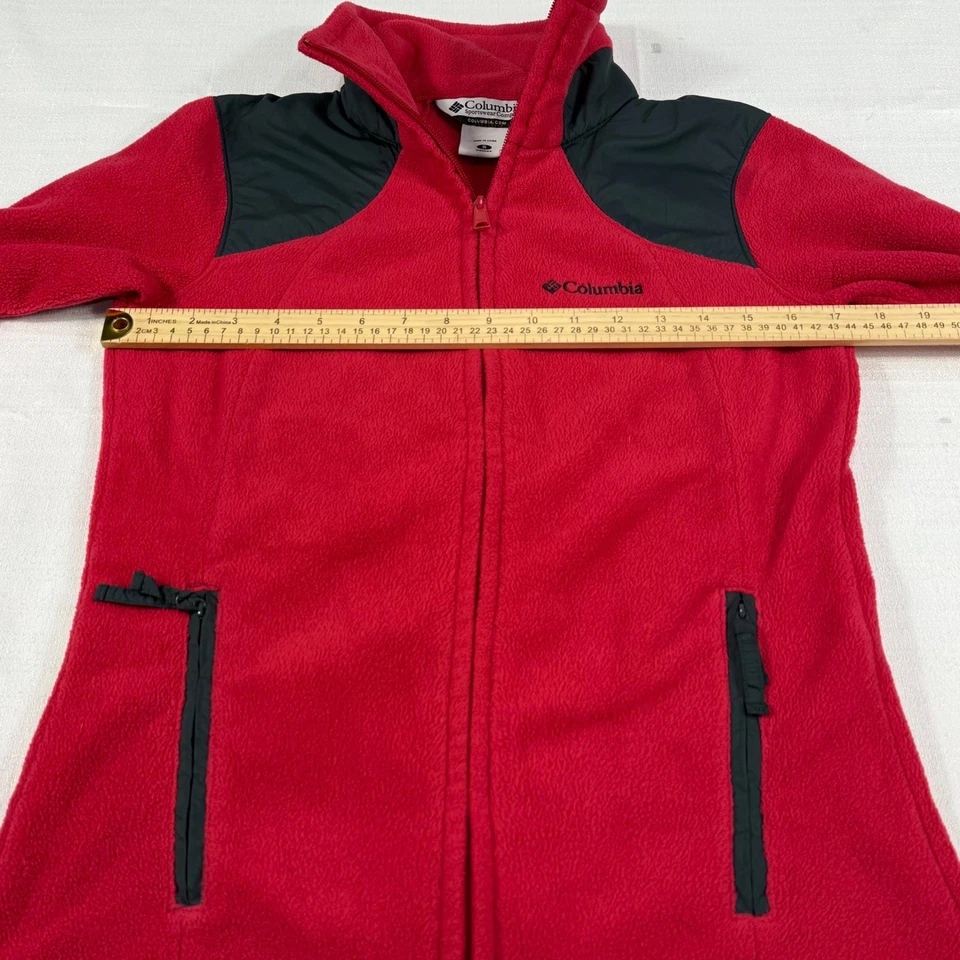 Женская флисовая куртка Columbia Sportswear на молнии темно-розовая размер S - Изображение 4 из 4